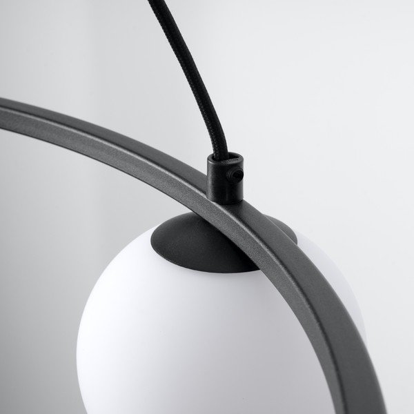 Valge/must rippvalgusti klaasist varjuga Umerta - Sollux-image-4