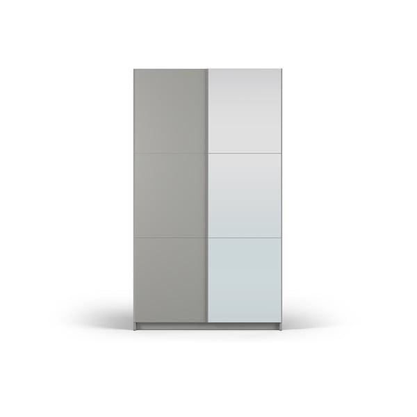 Hall peegli- ja lükandustega riidekapp 122x215 cm Lisburn - Cosmopolitan Design