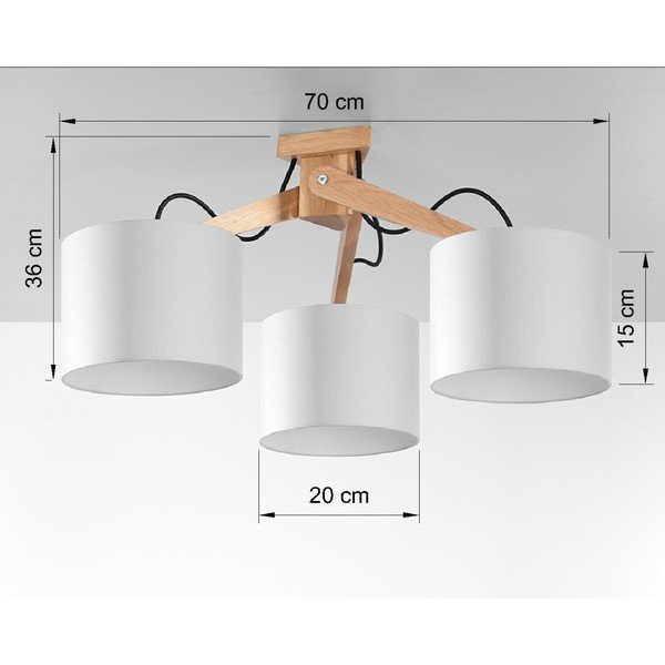 Valge laevalgusti, pikkus 70 cm Donna - Sollux-image-2