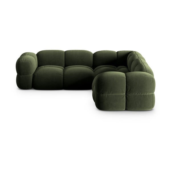  Roheline sametist nurgadiivan Loretto – Cosmopolitan Design