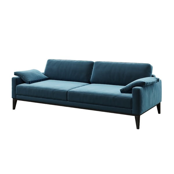 Sinine sametne diivan , 211 cm Musso - MESONICA-image-2