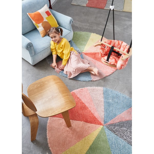 Pestav käsitsi kootud villane laste vaip ø120 cm Pie Chart - Lorena Canals-image-1