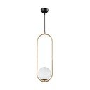 Rippvalgusti kuldset värvi , kõrgus 146 cm Arch - Squid Lighting