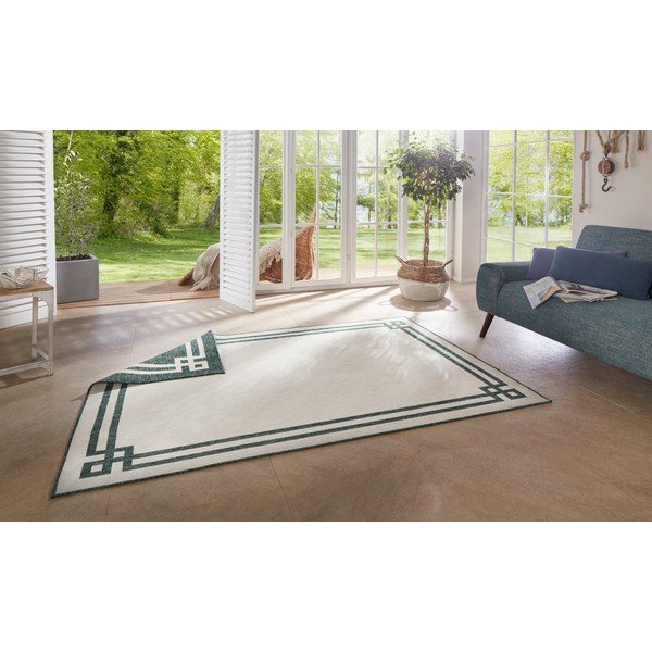 Roheline ja kreemikas õuevaip , 120 x 170 cm Manito - NORTHRUGS-image-2