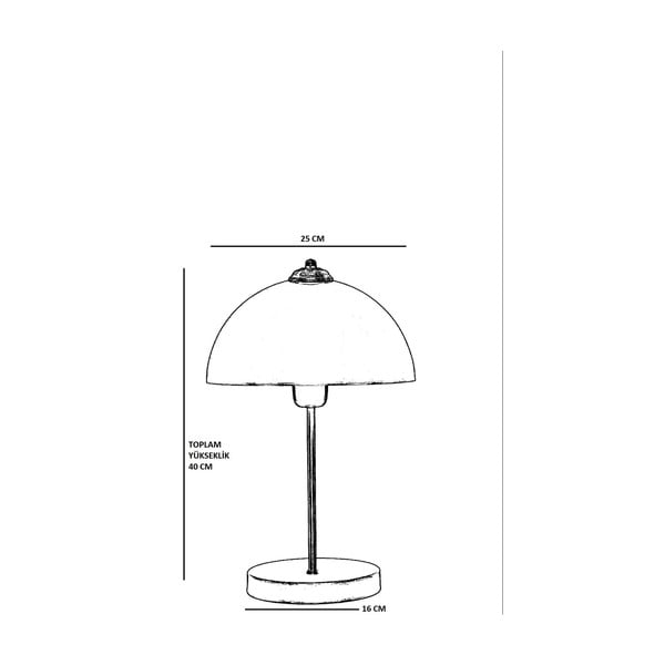 Kuldne lauavalgusti metallist varjuga (kõrgus 40 cm) Lungo - Opviq lights-image-3