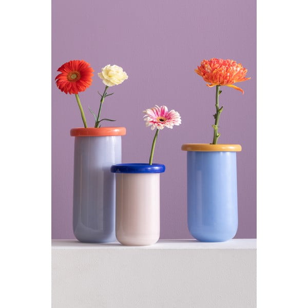 Sinine klaasvaas (kõrgus 25 cm) Plegado – PT LIVING-image-1