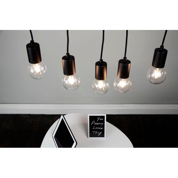 Must rippvalgusti metallist varju ø 5 cm Cero - Sotto Luce-image-4