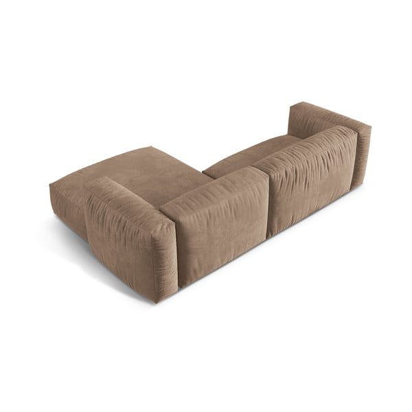 Helepruun bukleekangast modulaarne nurgadiivan (parem nurk) Martina - Micadoni Home-image-3