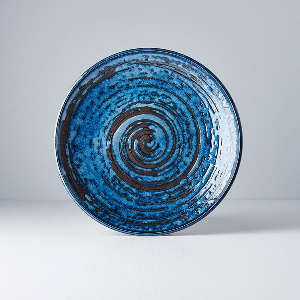 Sinine keraamiline taldrik Swirl, ø 25 cm Copper - MIJ-image-1