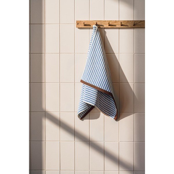 Pruun/kreemikas frotee puuvillane vannirätik 70x140 cm Gobo - noo.ma-image-4