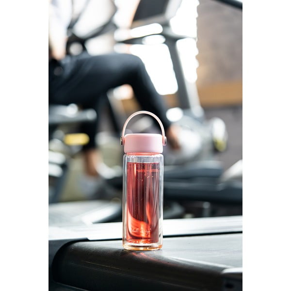 Roosa klaaspudel 350 ml Fuori - Vialli Design-image-2