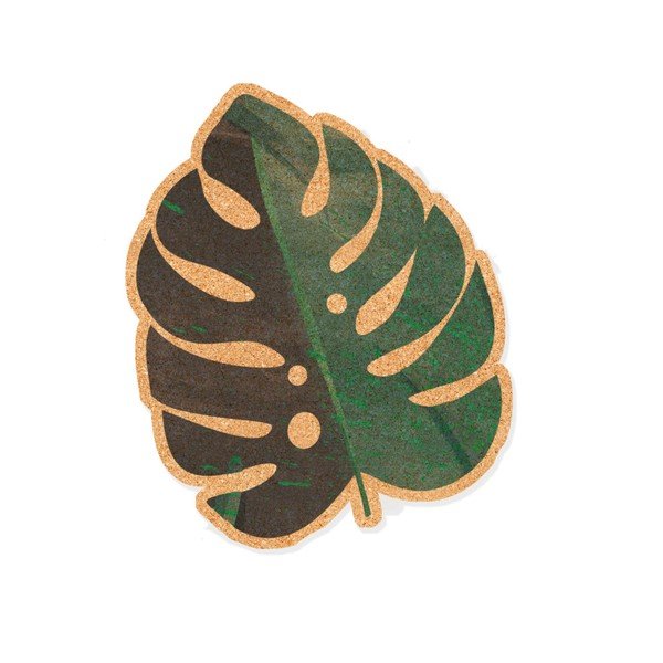 Korkist dekoratiivne teadetetahvel Monstera Monstera Leave - Really Nice Things-image-1