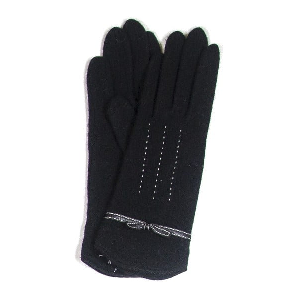 Černé rukavice Silk and Cashmere Palette