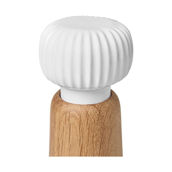 Valge tammepuidust vürtsiveski portselanist Hammershoi detailiga, kõrgus 13 cm Hammershøi - Kähler Design-image-2