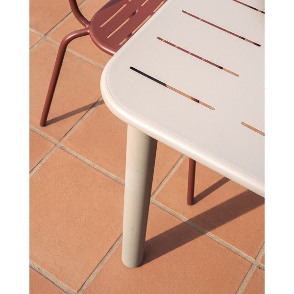 Terasest aiasöögilaud 90x180 cm Brai - Kave Home-image-3