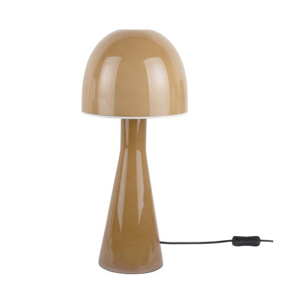 Ookerkollane lauavalgusti klaasist varjuga (kõrgus 45 cm) Bombin - Leitmotiv