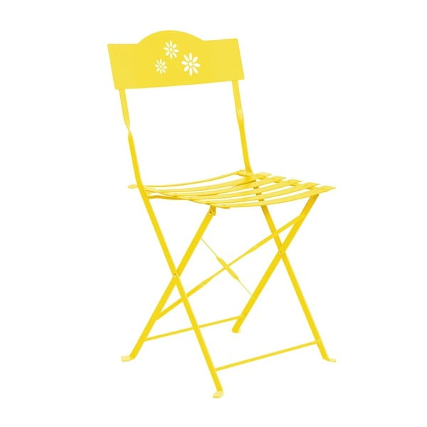 Žlutá skládací židle Butlers Daisy Jane