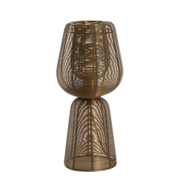 Pronksvärvi metallist laualamp (kõrgus 42 cm) Aboso - Light & Living