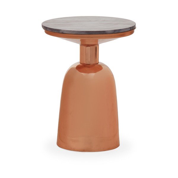 Ümmargune abilaud marmorist pealispinnaga ø 48 cm Amira - Premier Housewares-image-3