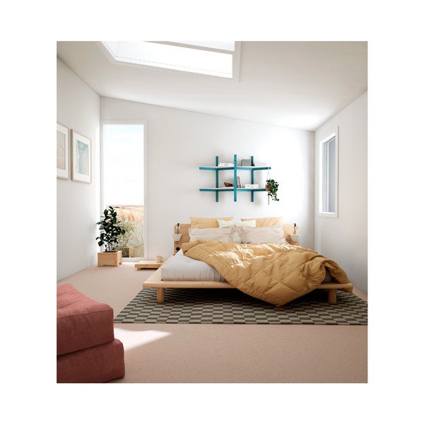 Kaheinimesevoodi männipuidust, võrega 160x200 cm Peek - Karup Design-image-1