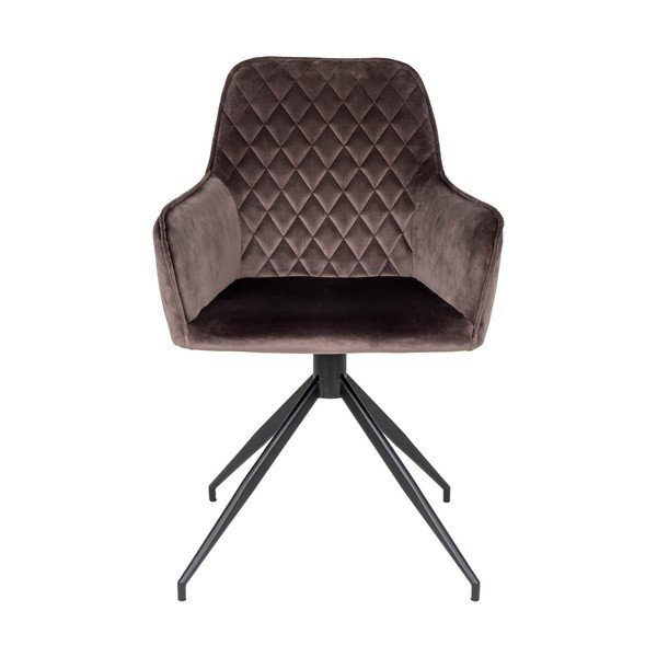 Pruun sametist söögitool Harbo - House Nordic-image-2