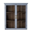 Sinine kuusepuidust vitriinkapp 81x91 cm Hazem - Bloomingville