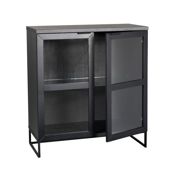 Must tamme vitriinkapp 95x105 cm Everett - Rowico-image-1