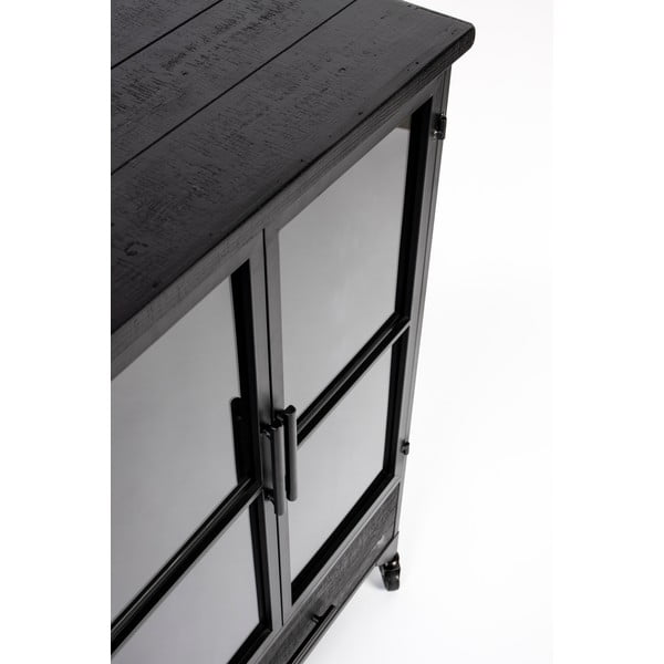 Must metallist vitriinkapp 65x105 cm Ferre - White Label-image-3