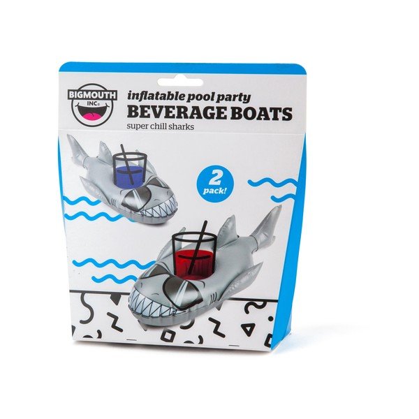 Sada 2 nafukovacích kruhů na nápoje ve tvaru žraloků Big Mouth Inc.-image-3