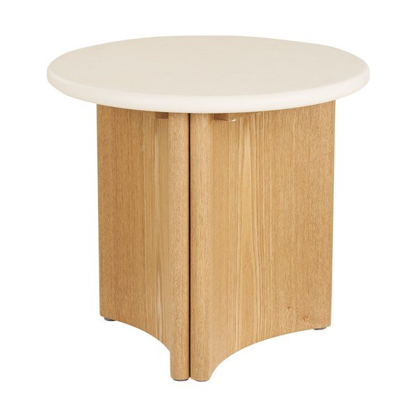 Ümmargune abilaud betoonplaadiga ø 50 cm Motril - House Nordic