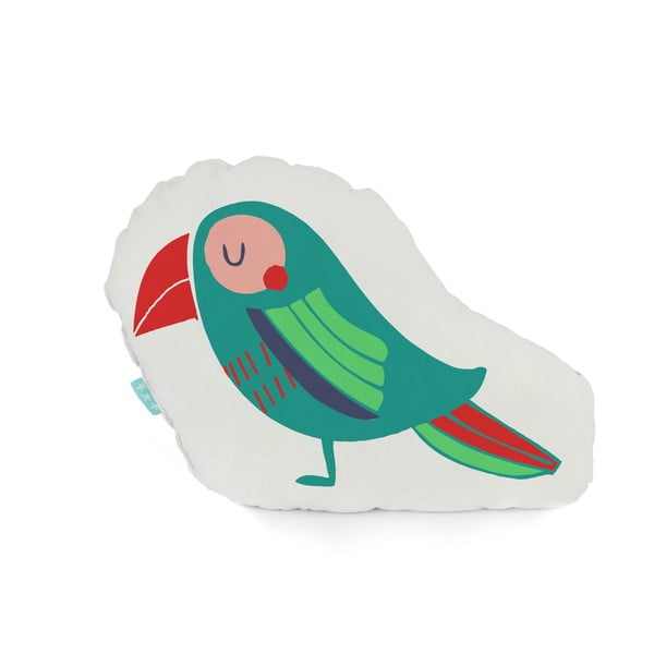 Bavlněný polštářek Moshi Moshi Pretty Parrots, 40 x 30 cm