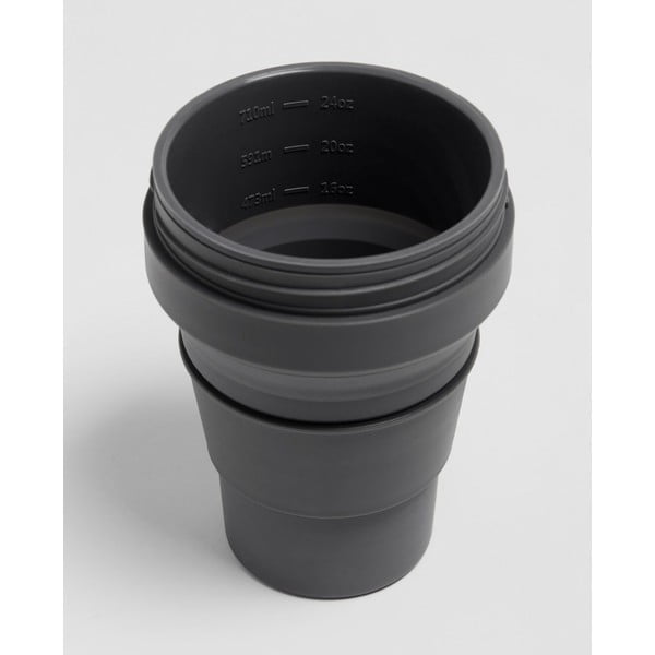 Antratsiithall kokkupandav reisikruus Carbon, 710 ml Titan - Stojo-image-3