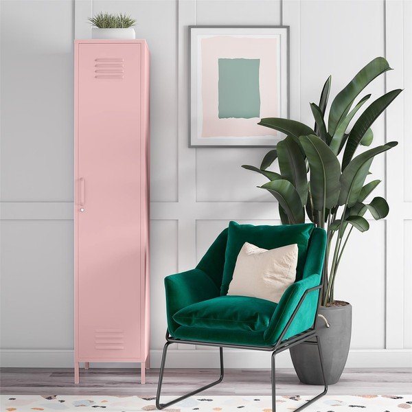 Roosa metallkapp 38x185 cm Cache - Novogratz-image-1