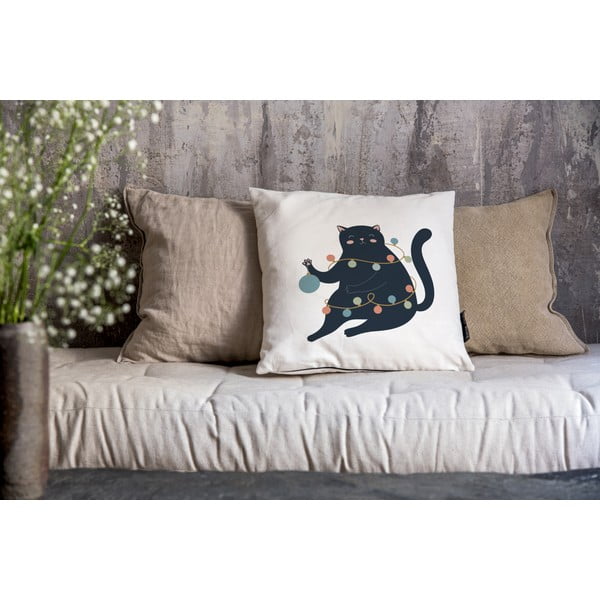Jõulumotiividega padjakate 45x45 cm Festive Cat - Butter Kings-image-1