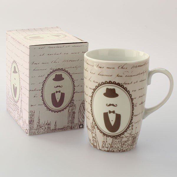 Porcelánový hrnek Gentleman, 0,4 l