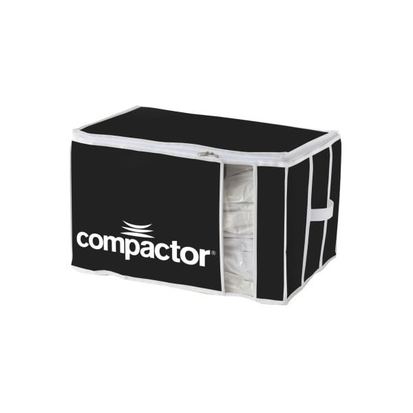 Černý textilní úložný box Compactor Brand XXL Grande