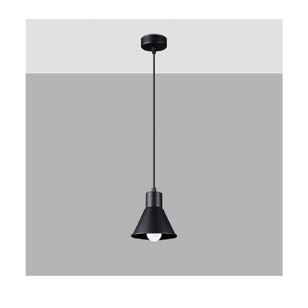 Must ripplamp metallist varju 14x14 cm Martina - Sollux-image-1