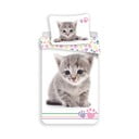 Valge puuvillane laste voodipesu 140x200 cm Kitten "Colour" - Jerry Fabrics