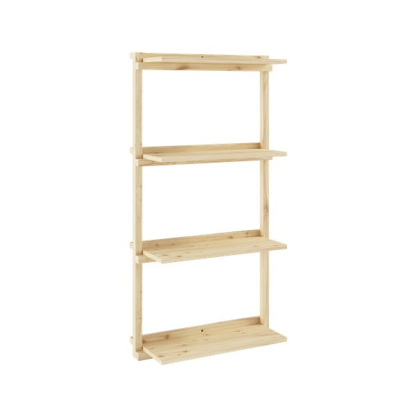 Männipuidust raamaturiiul seinale 66x127 cm Groove - Karup Design-image-3