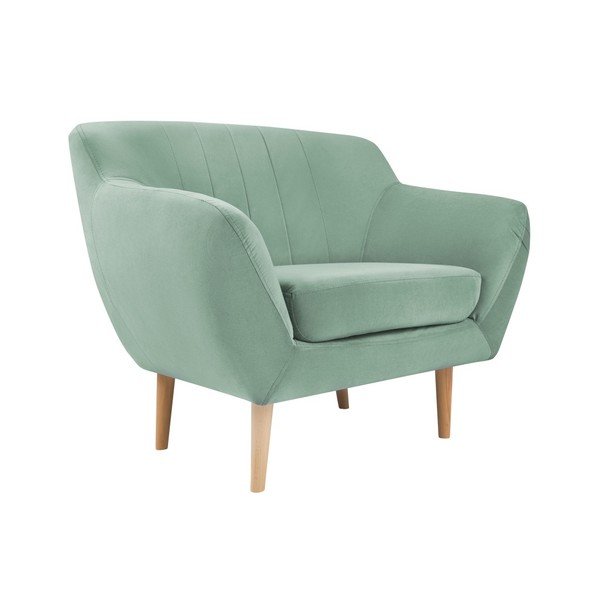Mintsaroheline sametist tugitool Sardaigne - Mazzini Sofas-image-2