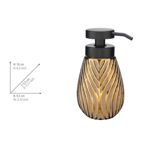 Kuldne keraamiline vannitoatarvikute komplekt Idro - Wenko-image-3