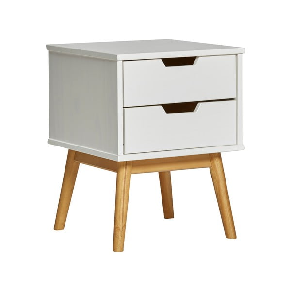 Valge massiivne männipuidust öökapp Baku - Marckeric-image-3