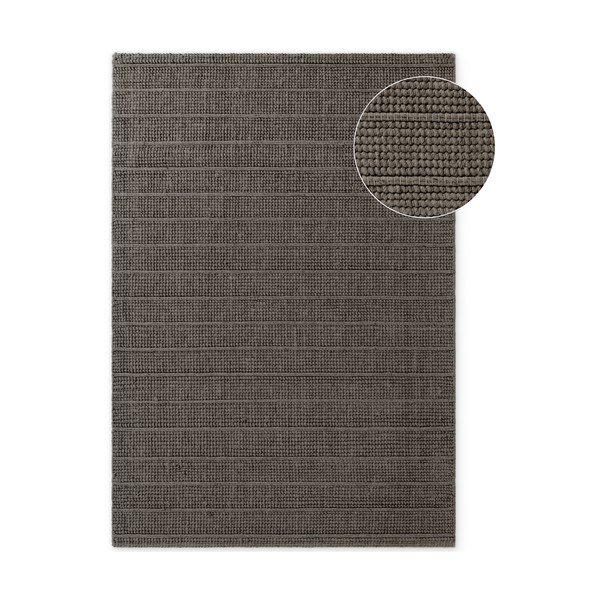Tumehall/tumepruun käsitsi kootud villane vaip 200x300 cm Camden Parker - Ted Baker