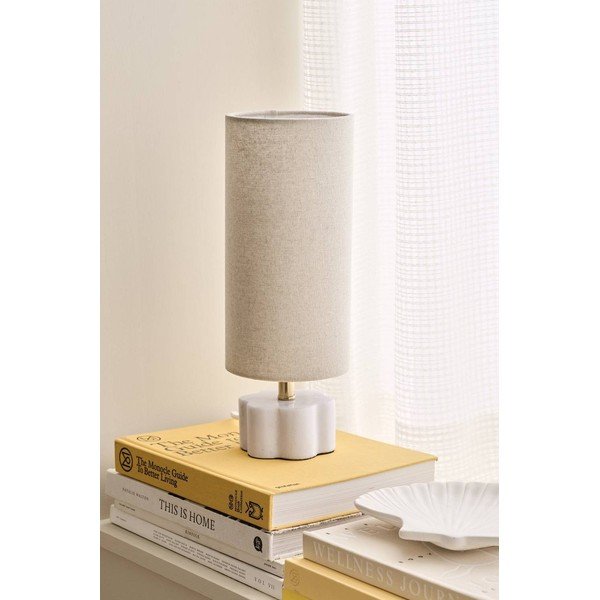 Valge/beež linane laualamp (kõrgus 33 cm) Joline - Ellos Home-image-2
