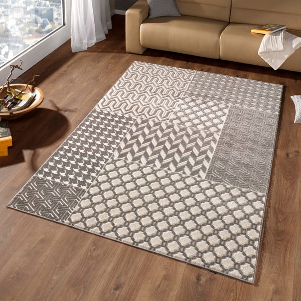 Koberec Schöngeist & Petersen Noblesse Patchwork Dark, 290 x 200 cm-image-1