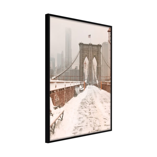 Plakat raamis, 40 x 60 cm Winter in New York - Artgeist