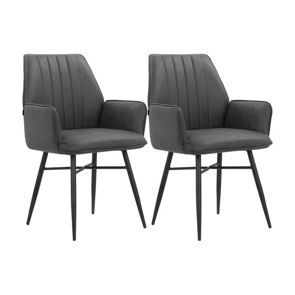 Mustad söögitoolid, 2 tk komplektis Anzo - Støraa-image-4