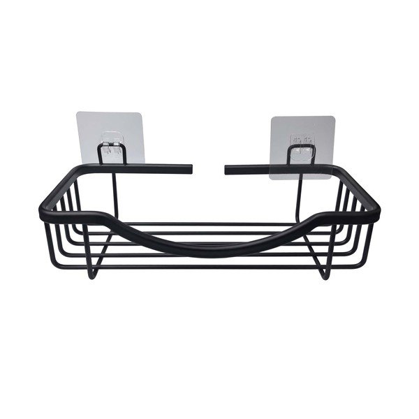 Matt must alumiiniumist vannitoa riiul ilma puurimiseta Filaire Aluminium - douceur d'intérieur