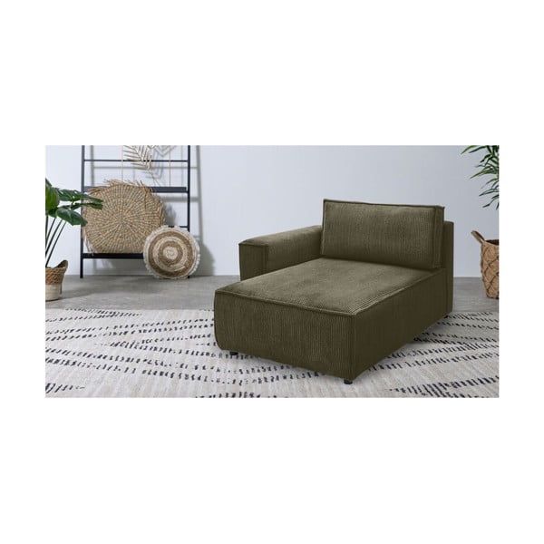 Heleroheline velvetist diivanimoodul, vasak nurk  Nihad modular - Bobochic Paris-image-1