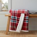 Punane lambavillast tekk 130x170 cm Kelso Check - Catherine Lansfield